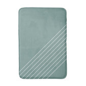 Minimale Trendy Elegant Geometric Sage Green Badmat (Voorkant Verticaal)