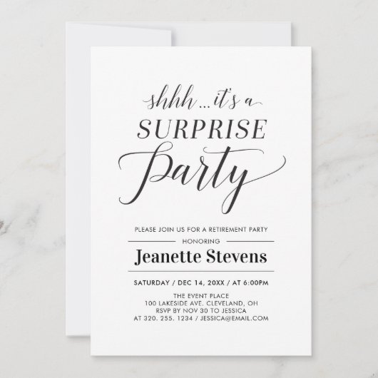 Minimale tribune voor zwarte en witte onderneminge kaart (Voorkant)