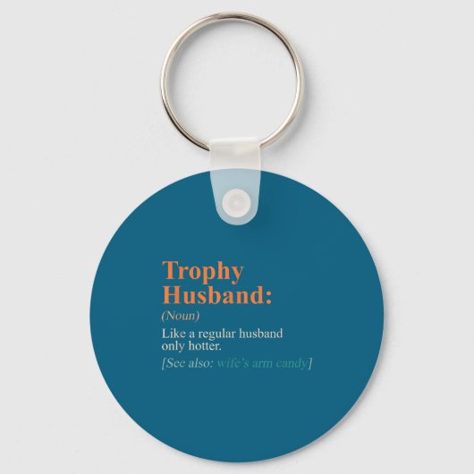 Minimale trofee Dat man Definitie Grappig Sleutelhanger (Voorkant)