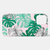 Minimale Tropische Monstera Duo-Tone Case-Mate iPhone Case (Achterkant (horizontaal))