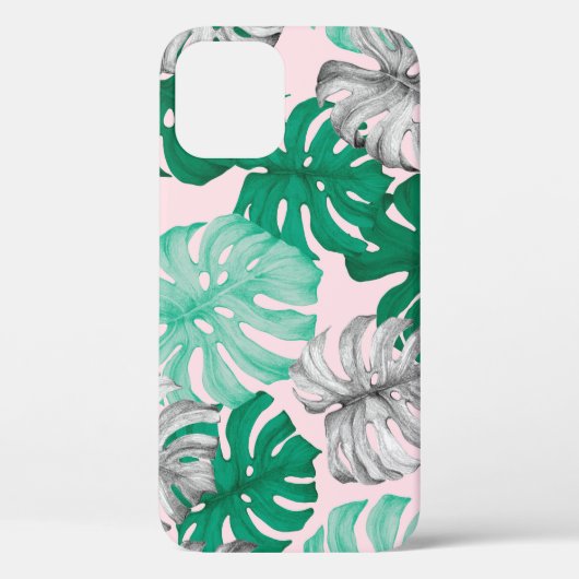 Minimale Tropische Monstera Duo-Tone Case-Mate iPhone Case (Achterkant)
