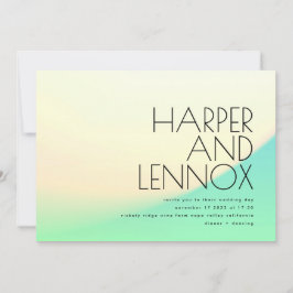 Minimale tropische Ombre gradiënt Geel Kaart