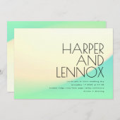 Minimale tropische Ombre gradiënt Geel Kaart (Voorkant / Achterkant)