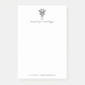 Minimale tropische palmboom post-it® notes (Voorkant)