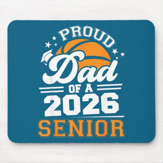 Minimale Trots Vader 2026 Senior Basketbal Muismat (Voorkant)