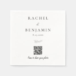 Minimale trouw-QR-code voor het delen van foto's E Servet