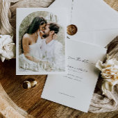 Minimale Trouwboog Save The Date Fotokaart