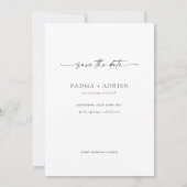 Minimale Trouwboog Save The Date Fotokaart (Achterkant)