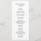 Minimale Trouwceremonie Programma Sjabloon (Achterkant)