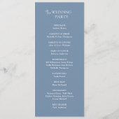 Minimale Trouwceremonie Programma Sjabloon  (Achterkant)