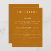 Minimale trouwdetails uitnodiging (Voorkant / Achterkant)