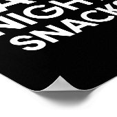 Minimale trouwe nachtsnacks trouwbord poster (Hoek)