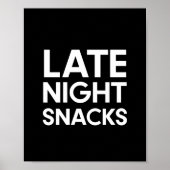 Minimale trouwe nachtsnacks trouwbord poster (Voorkant)
