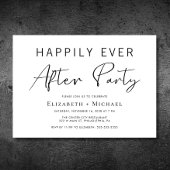 Minimale trouwer na-feest kaart