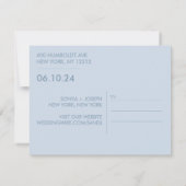 Minimale trouwfoto save the date-kaarten (Achterkant)