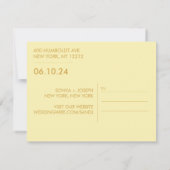 Minimale trouwfoto save the date-kaarten (Achterkant)