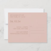 Minimale trouwfoto save the date-kaarten (Achterkant)