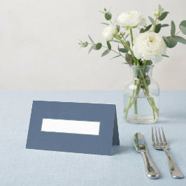 Minimale trouwkaart leisteenblauw moderne lege pla plaatskaartje