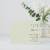Minimale trouwkaart Save the Date-kaarten (Staand voorkant)