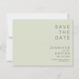Minimale trouwkaart Save the Date-kaarten