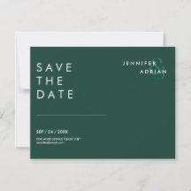 Minimale trouwkaart Save the Date-kaarten