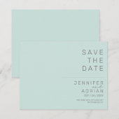 Minimale trouwkaart Save the Date-kaarten (Voorkant / Achterkant)