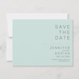 Minimale trouwkaart Save the Date-kaarten