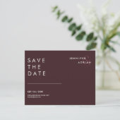 Minimale trouwkaart Save the Date-kaarten (Staand voorkant)