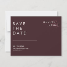 Minimale trouwkaart Save the Date-kaarten
