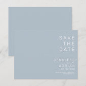 Minimale trouwkaart Save the Date-kaarten (Voorkant / Achterkant)