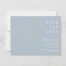 Minimale trouwkaart Save the Date-kaarten