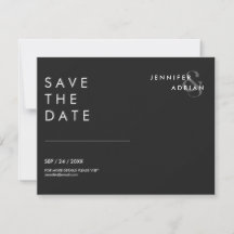 Minimale trouwkaart Save the Date-kaarten