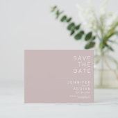 Minimale trouwkaart Save the Date-kaarten (Staand voorkant)