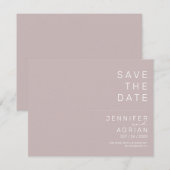 Minimale trouwkaart Save the Date-kaarten (Voorkant / Achterkant)