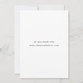 Minimale trouwkaart 'Save The Date' met foto Save The Date (Achterkant)