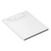 Minimale Trouwkoppel Naam Monogram Notitieblok (Schuin)