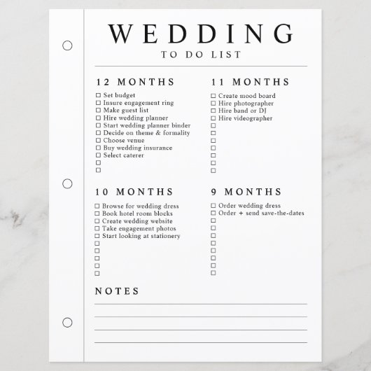 Minimale Trouwplanner 12 - 5 Maanden Ringband Pagi (Voorkant)