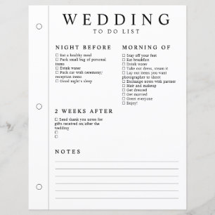 Minimale Trouwplanner Nacht Voor Na Pagina