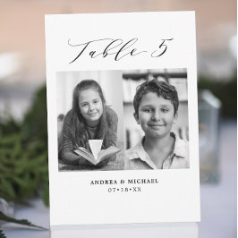 Minimale trouwtafel 5 Aantal en Afbeeldingen Aankondiging