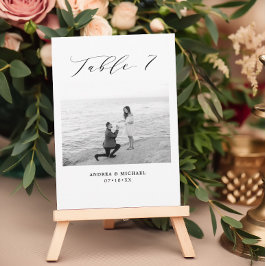 Minimale trouwtafel 7 Aantal en Afbeeldingen Aankondiging