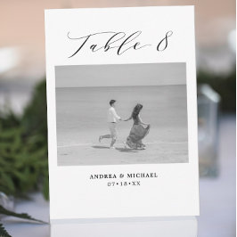 Minimale trouwtafel 8 Aantal en Afbeeldingen Aankondiging