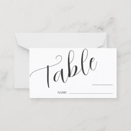 Minimale Trouwtafel Nummer Plaats Kaart Plaatskaartje