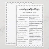 Minimale trouwtradities, bruidedoudespel (Voorkant / Achterkant)