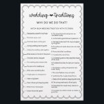 Minimale trouwtradities, bruidedoudespel fl flyer<br><div class="desc">Deze leuke, minimalistische vrijgezellenfeest is ontworpen om te coördineren met ons 'Scalloped Border'-Collectie. Het is een klassiek ontwerp met een unieke draai. De scalloped-rand is een soort van soort en zal dit spel zeker een beetje retro aanvoelen. Als u de aandacht van uw gast met dit unieke ontwerp wilt vangen,...</div>