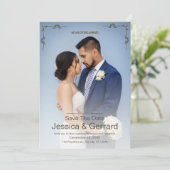 Minimale trouwuitnodiging kaart (Staand voorkant)