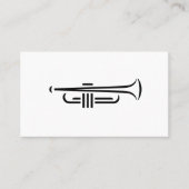 Minimale Trumpet Logo Visitekaartjes (Voorkant)