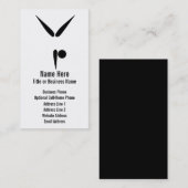 Minimale turnturnscans visitekaartje (Voorkant / Achterkant)