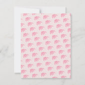 Minimale Tutu Girl's Birthday Cartoon Roze Glitter Kaart (Achterkant)