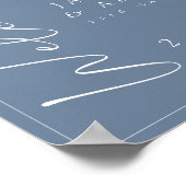 Minimale twijkenwelkomstteken voor ongeborenen ong poster (Hoek)