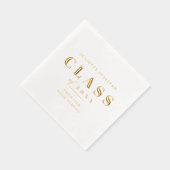 Minimale typeafstudeerpartij folie servetten (Rechts)